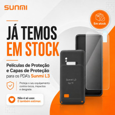 CAPA DE PROTEÇÃO PDA SUNMI L3 + PELÍCULA ECRÃ GORRILA GLASS